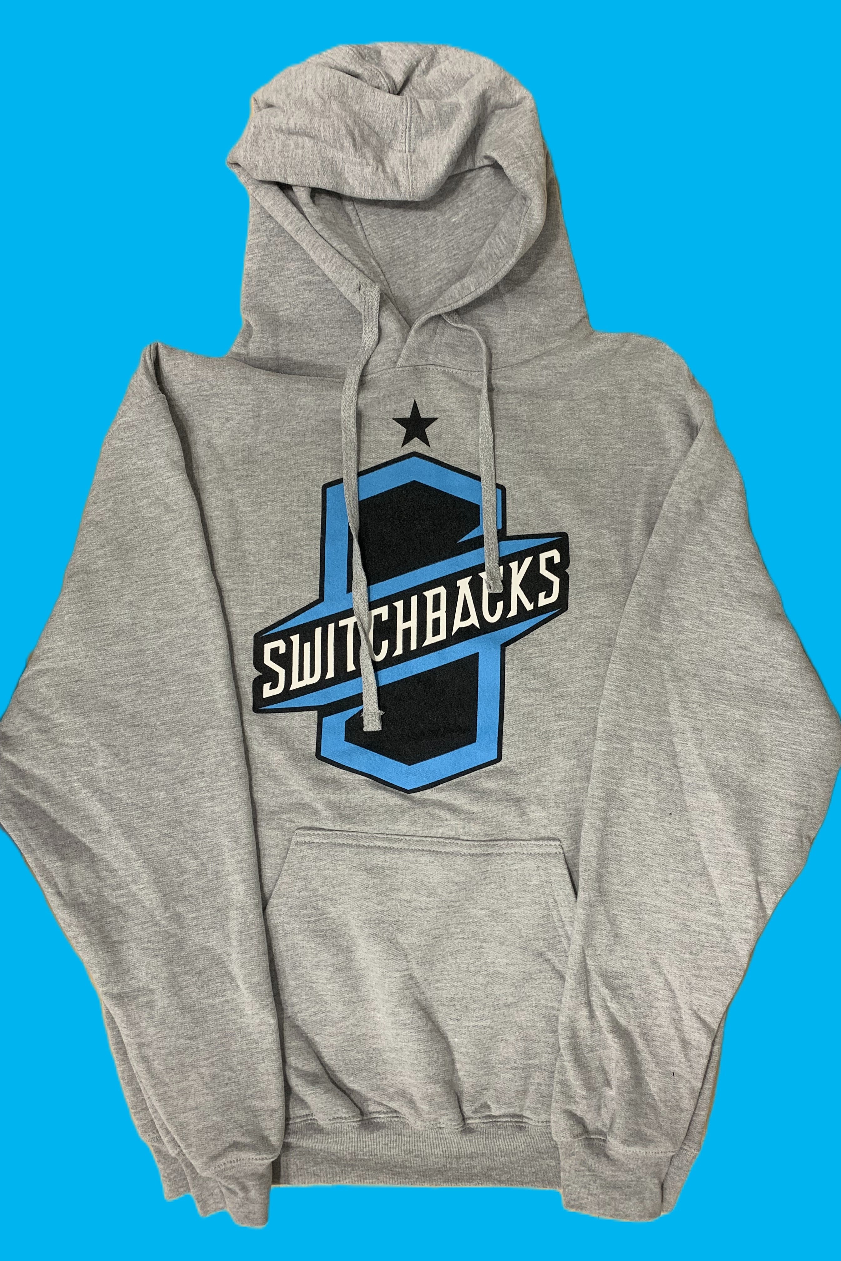Long Sleeve Hoodie Grey Star Logo