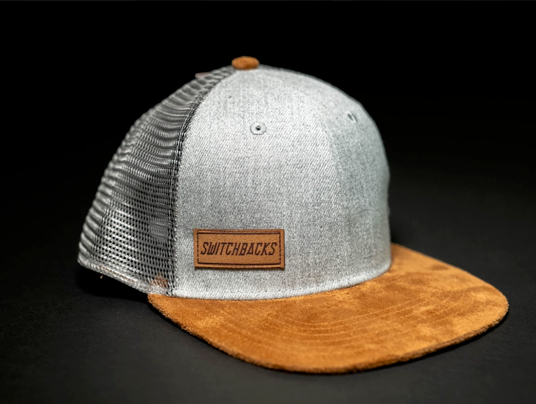 Grey Suede Flat Bill