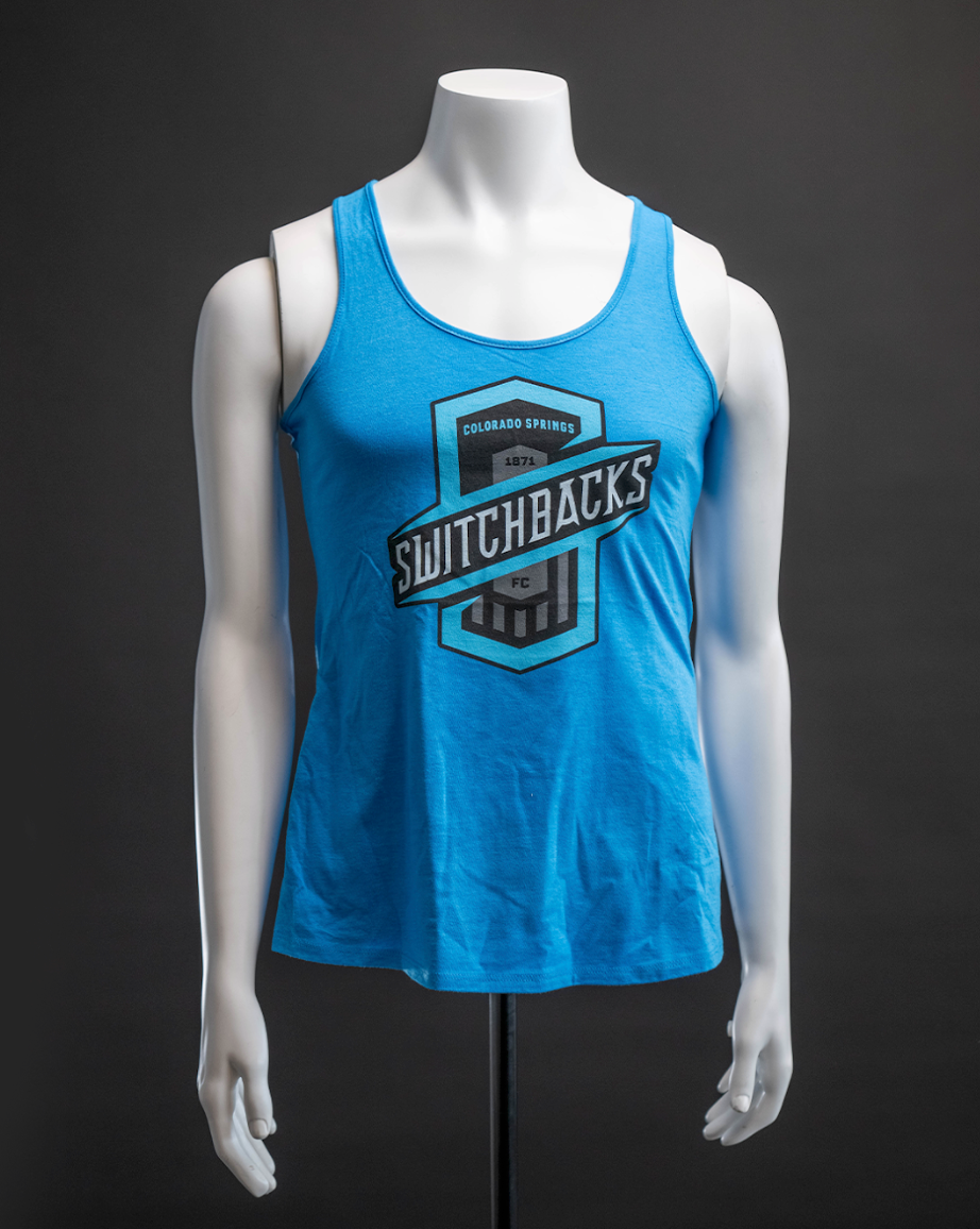 Womens Cyan Tank Top