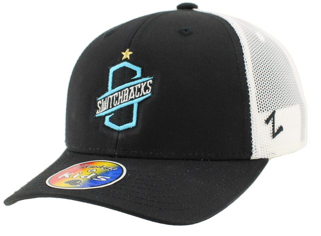 Black/White Trucker Hat - Youth