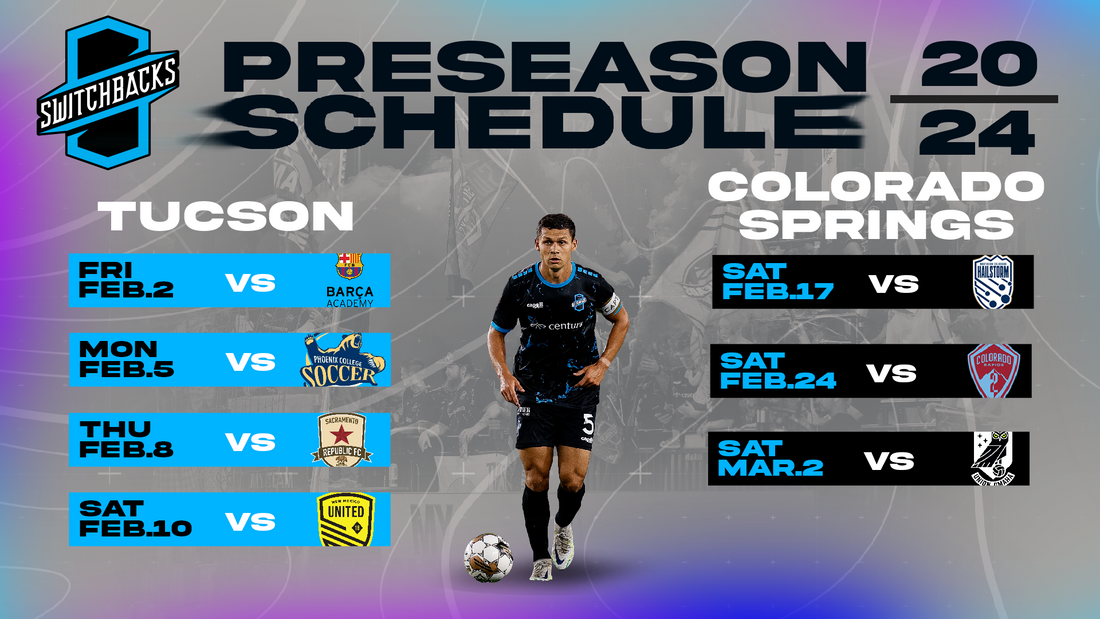 Switchbacks FC Release 2024 Preseason Schedule