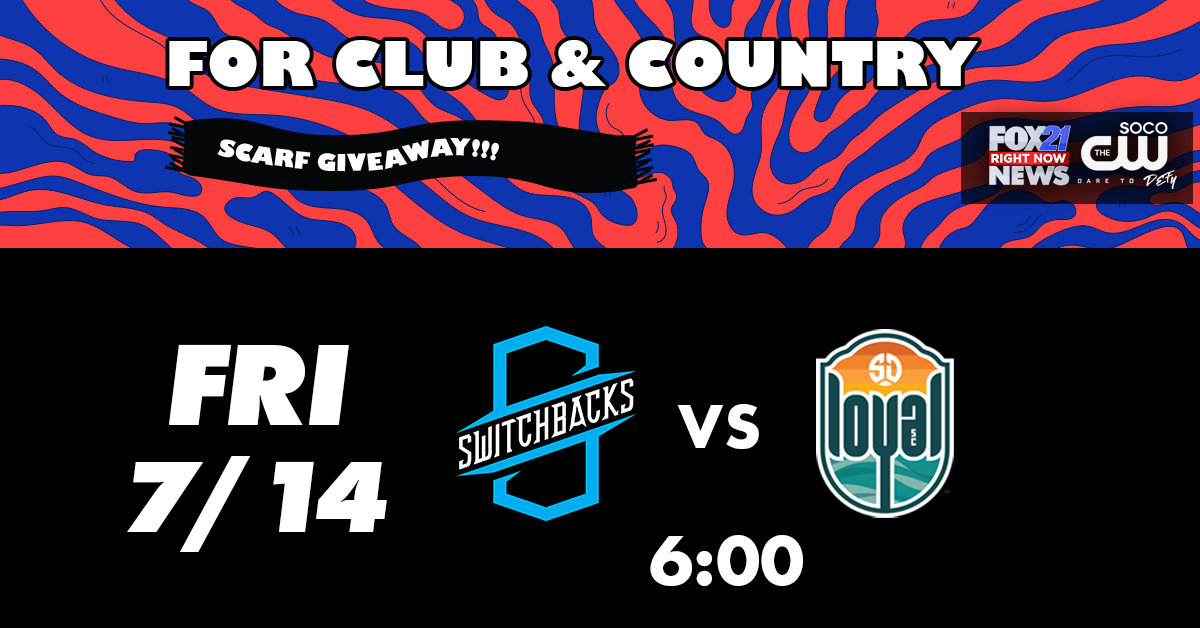 Switchbacks FC vs San Diego Loyal SC For Our Club and Country Night