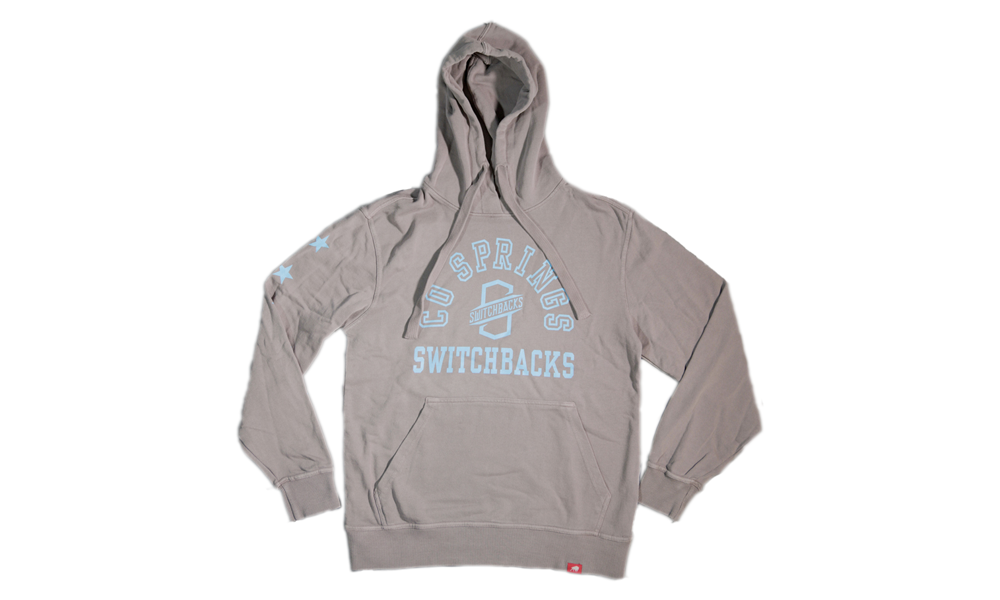Long Sleeve Hoodie Grey Stars