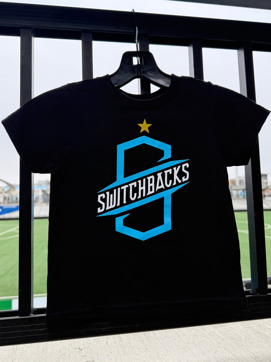 Toddler Black Tee - with star