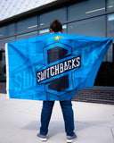 Cyan Flag w/Gold Star