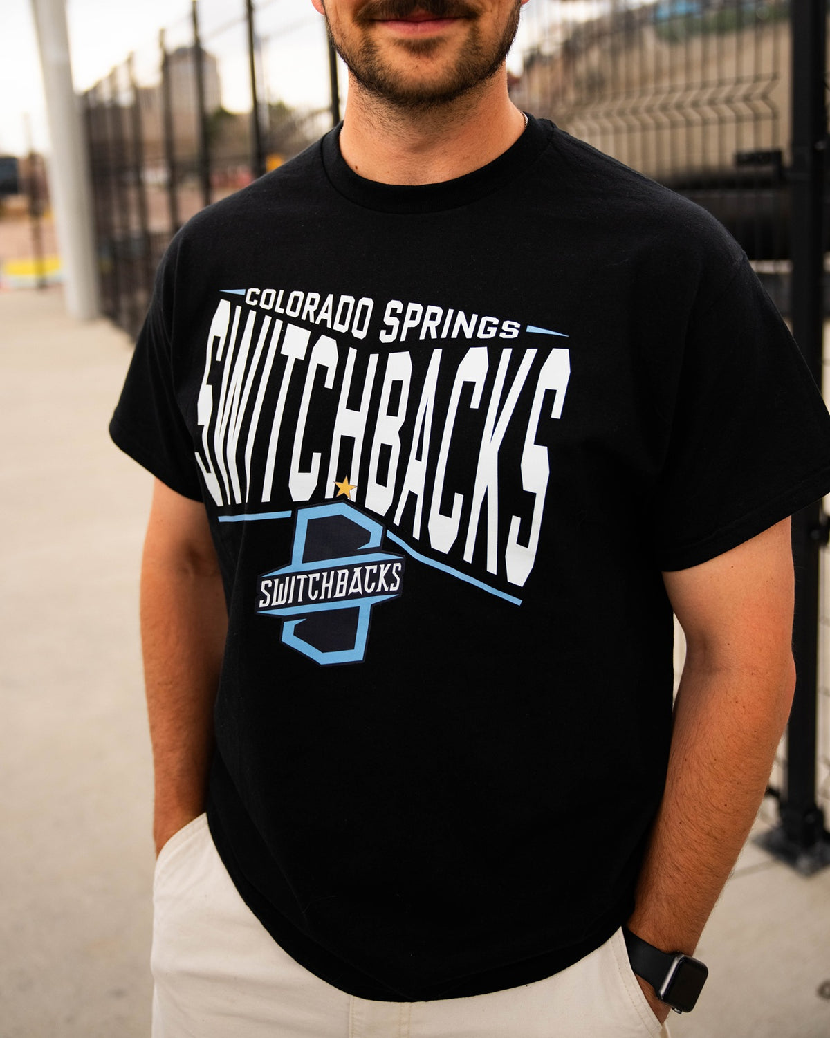 Colorado Springs Switchbacks Black "Full Fandom" T-Shirt
