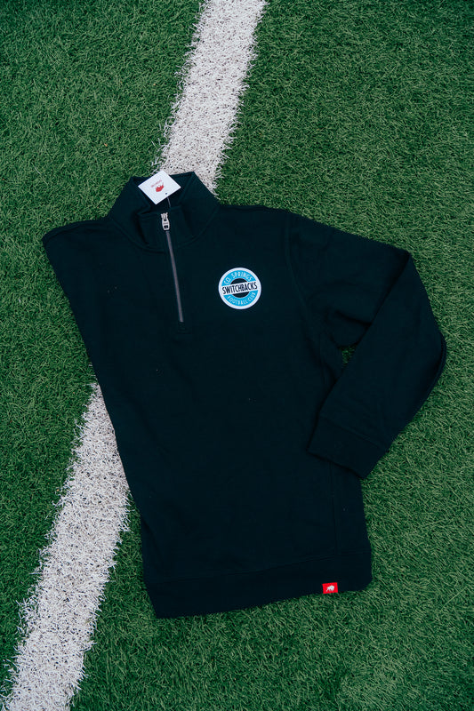 Long Sleeve 1/4 Zip Sweater Round Logo