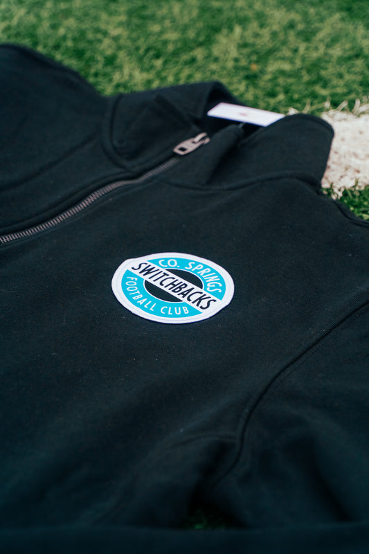 Long Sleeve 1/4 Zip Sweater Round Logo