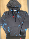 Long Sleeve Hoodie Black Splatter