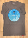 T-Shirt Grey Cyan Mtns