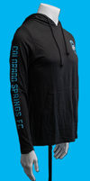 Long Sleeve Hoodie Tee Black COSFC