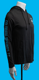Long Sleeve Hoodie Tee Black COSFC