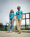 T-Shirt Cyan Star Logo