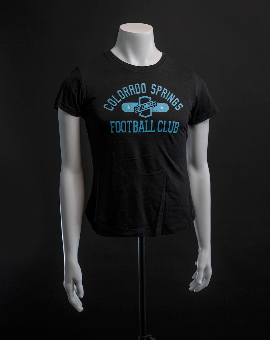 T-Shirt Womens Black Stars