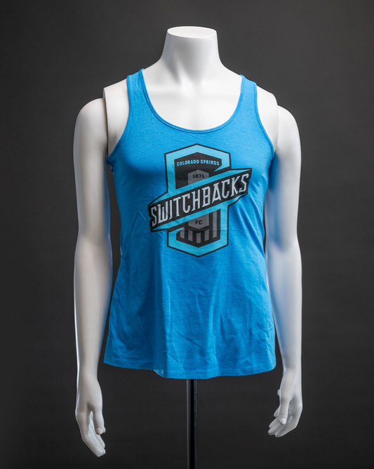 Womens Cyan Tank Top