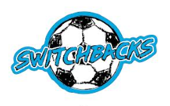 Switchbacks Script Soccer Ball Sticker