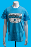 T-Shirt Cyan Crest Logo