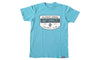 T-Shirt Cyan Crest Logo