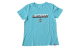 T-Shirt Womens Cyan Small Logo