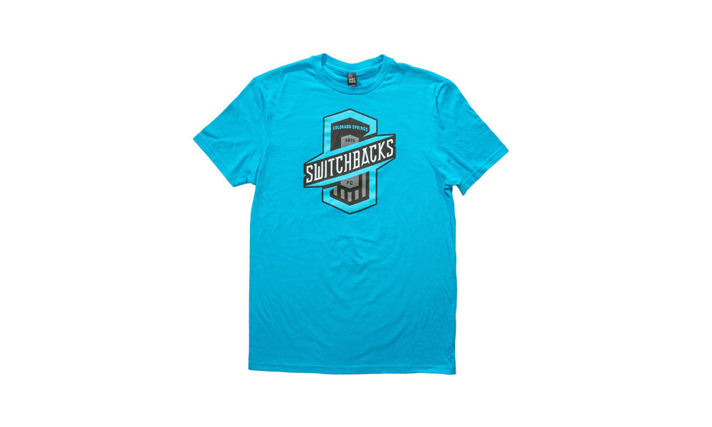 T-Shirt Cyan Large Logo