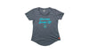 T-Shirt Womens V-Neck Dark Grey